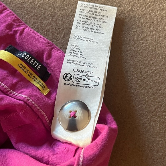 MAEVE by Anthropologie The Colette Beachy Linen Viscose Wide-Leg Pants- 27 - Picture 6 of 11